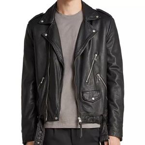 All Saints Kodey Biker Leather Jacket
